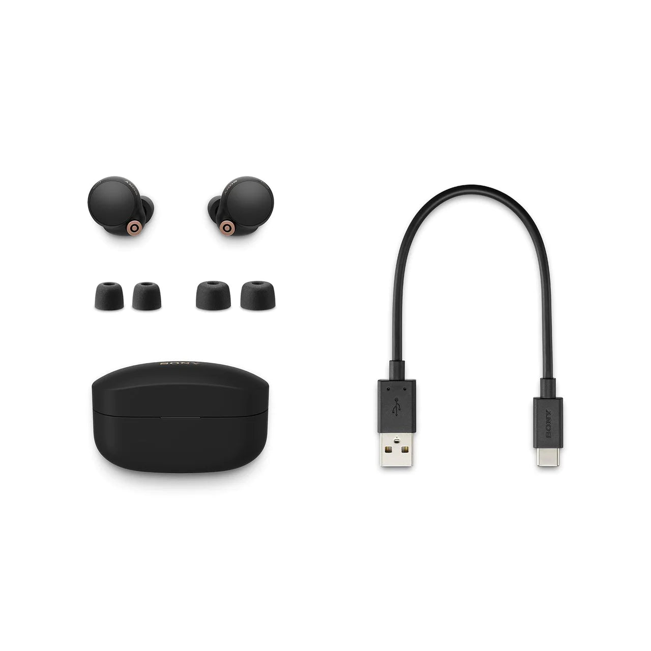 Sony WF-1000XM4 Truly Wireless Noise Cancelling In-Ear Headphones (Black)