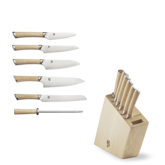 Shun Hikari 7-Piece Knife Block Set