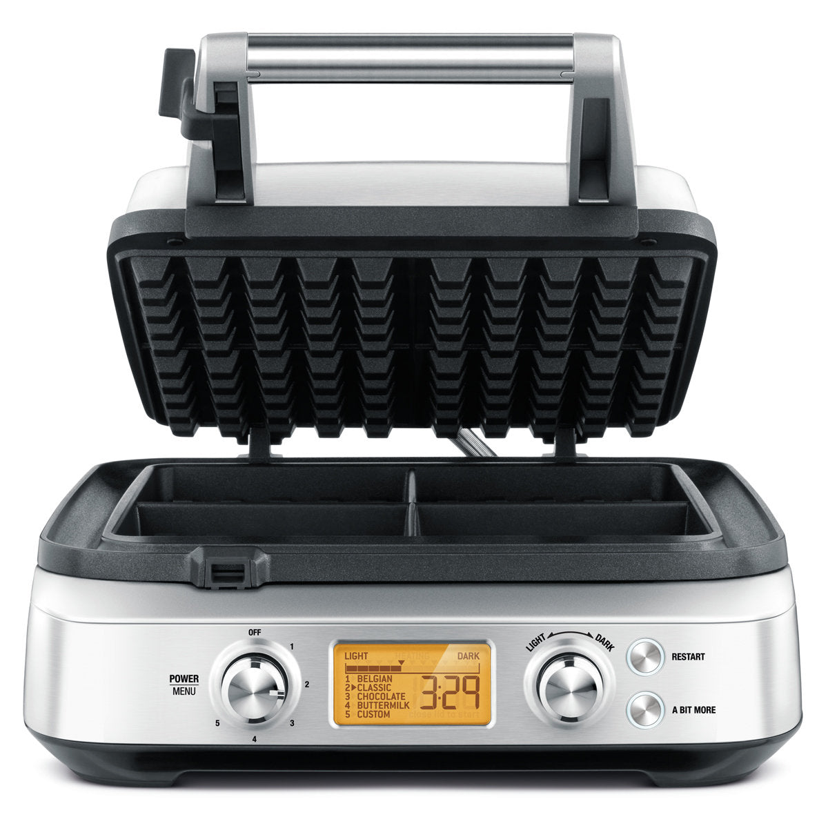 Breville the Smart Waffle BWM640 Belgian Waffle Maker - Silver